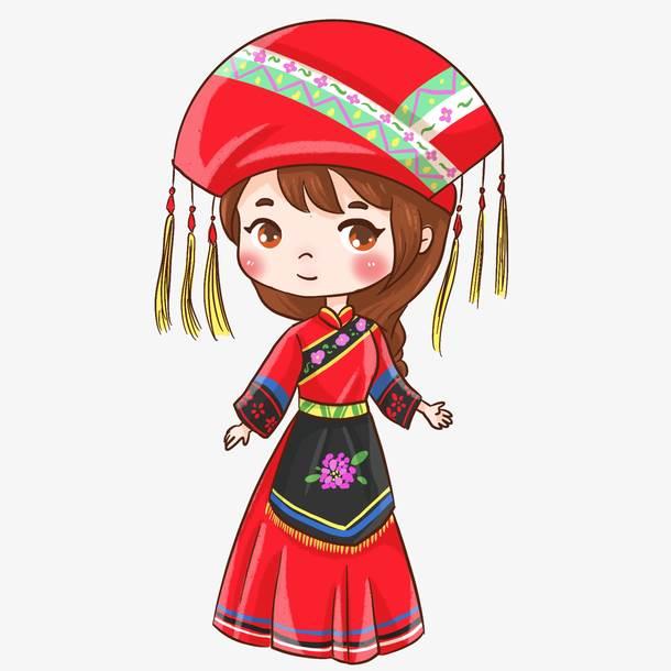 壮族人物简笔画 壮族人物简笔画教程