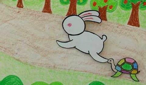 龟兔赛跑简笔画 龟兔赛跑简笔画图片大全