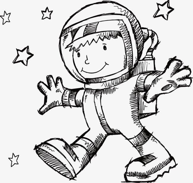 宇航员简笔画 宇航员简笔画太空人