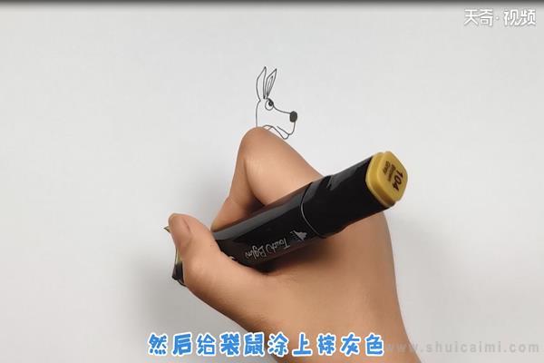 袋鼠简笔画怎么画 袋鼠简笔画顺序