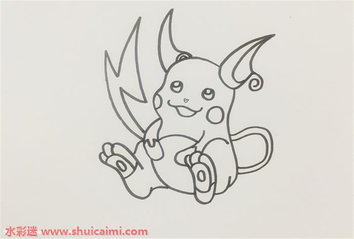 卡通动画雷丘王怎么画 雷丘王简笔画教程