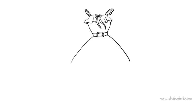 连衣裙儿童画怎么画 连衣裙简笔画图片大全