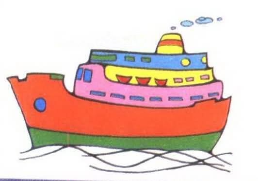 轮船的简笔画 轮船的简笔画简单漂亮