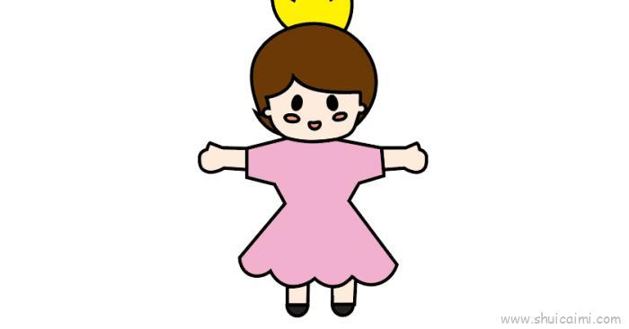 女孩儿童画怎么画 女孩简笔画图片