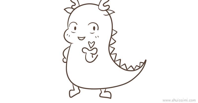 小怪兽卡通简笔画绘画教学