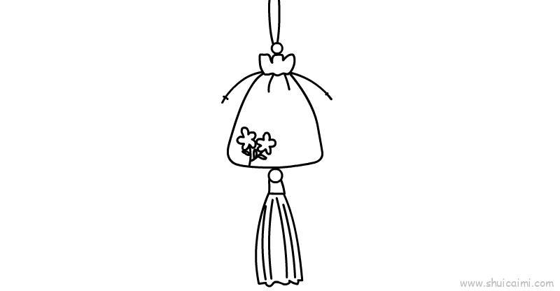 端午节香包儿童画怎么画 端午节香包简笔画顺序