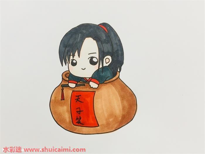 魏无羡怎么画 魏无羡简笔画画法