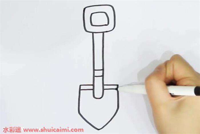 铁锹怎么画 铁锹简笔画画法