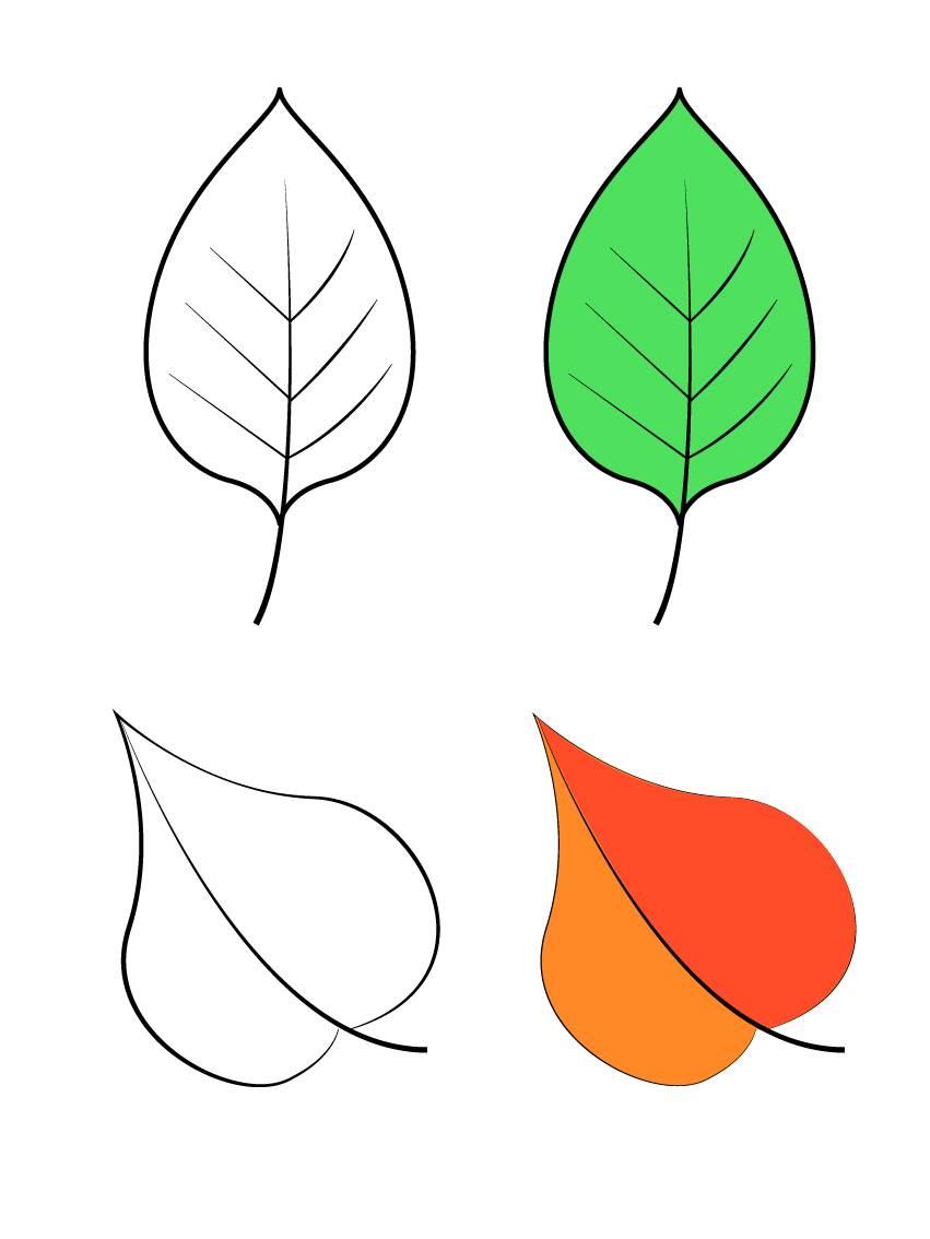 树叶的简笔画 树叶的简笔画简单又漂亮
