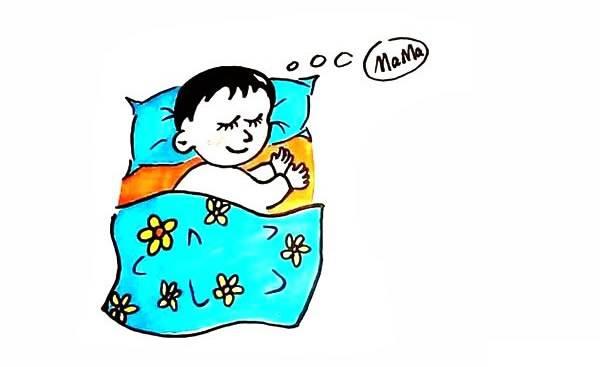 睡觉简笔画 睡觉简笔画小女孩