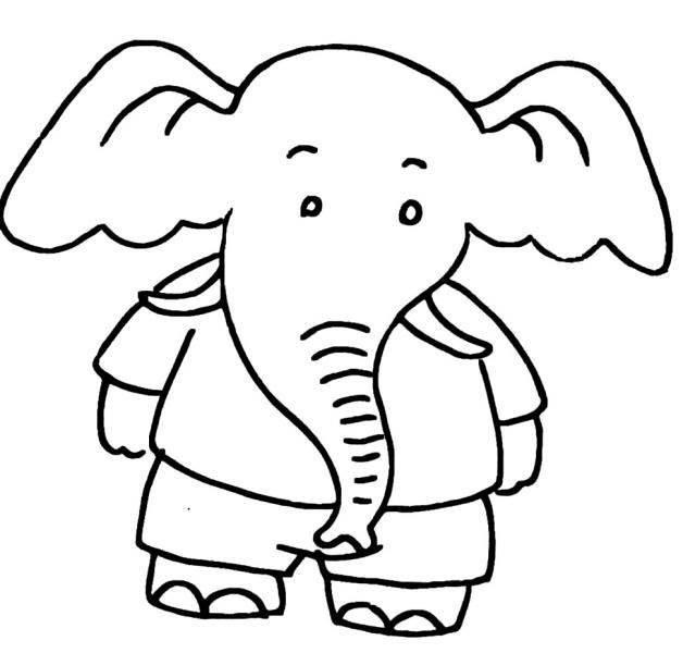 大象简笔画 大象简笔画儿童简笔画