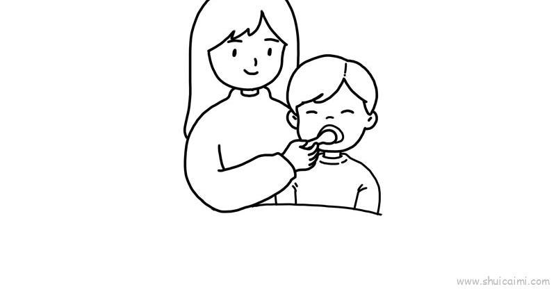 小孩吃元宵儿童画怎么画 小孩吃元宵简笔画简单