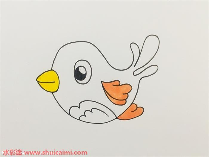 小鸟飞怎么画 小鸟飞简笔画简单彩色