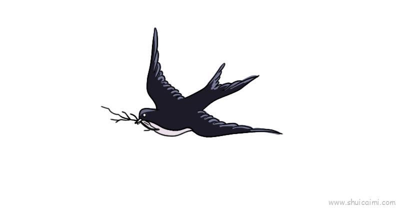 燕子儿童画怎么画 燕子简笔画简单又好看