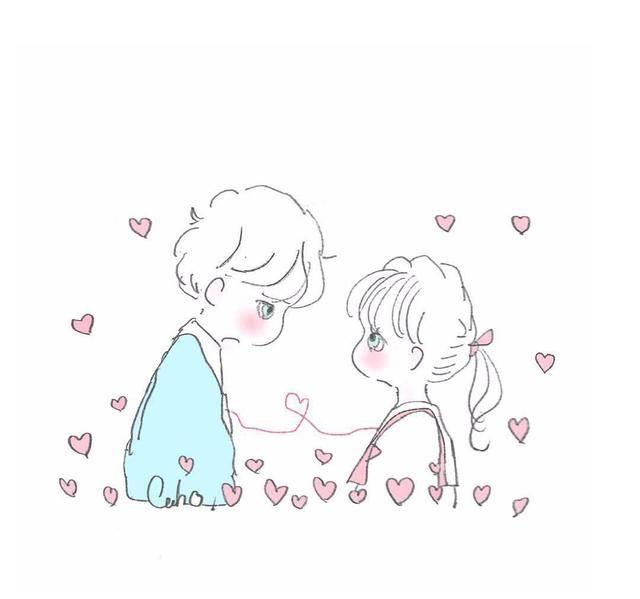 简笔画情侣 简笔画情侣小人