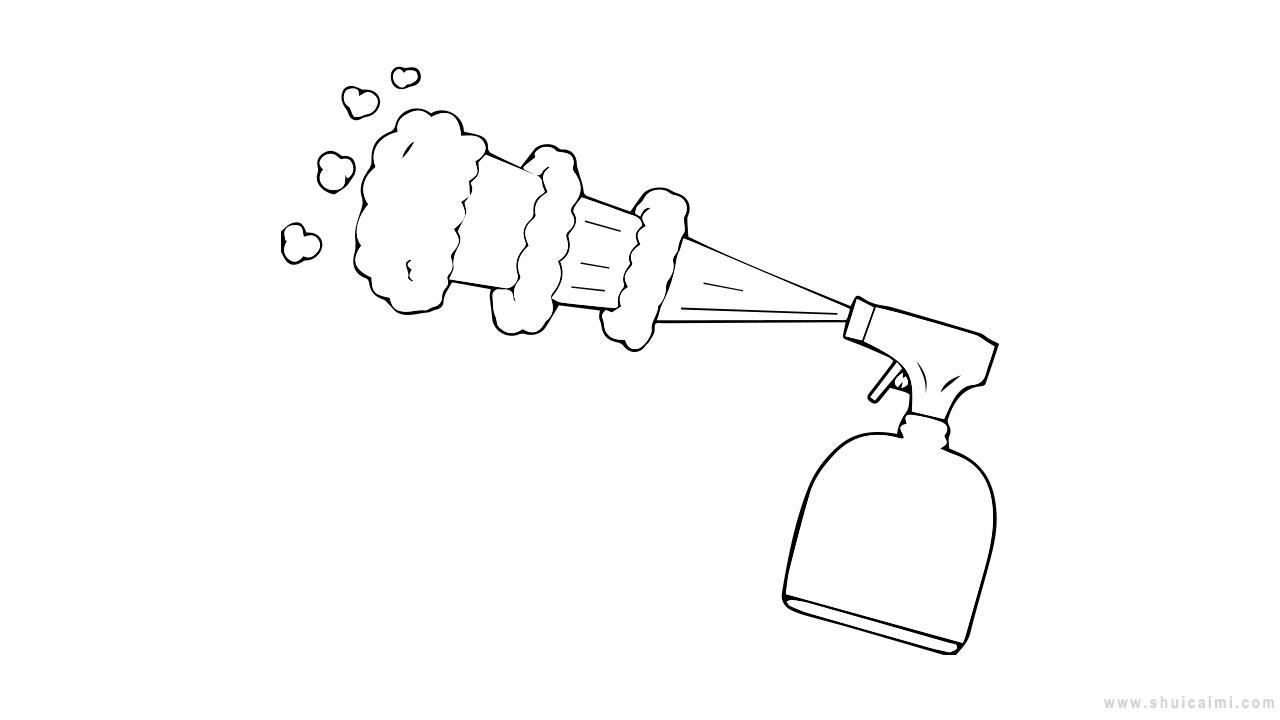 喷壶简笔画怎么画 喷壶简笔画好看