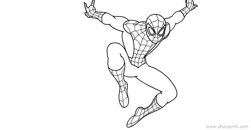 蜘蛛侠儿童画怎么画 蜘蛛侠简笔画图片大全