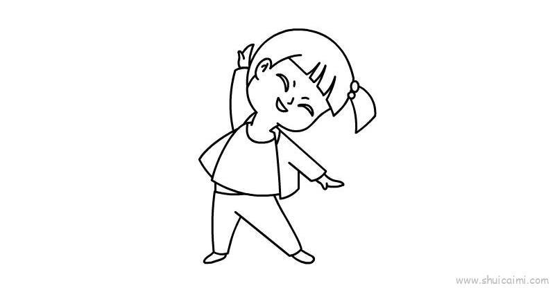 动画人物少女儿童画怎么画 动画人物少女简笔画图片