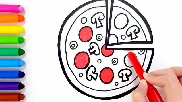 披萨简笔画 披萨简笔画儿童画