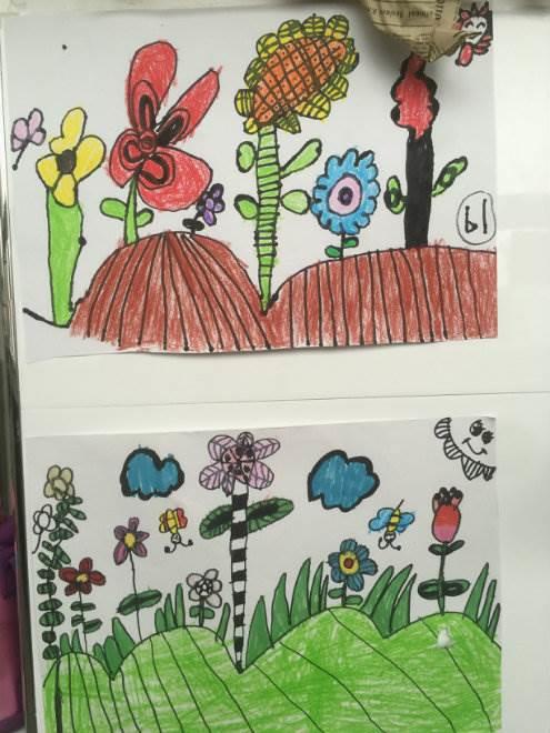 花海简笔画 花海简笔画图片简单