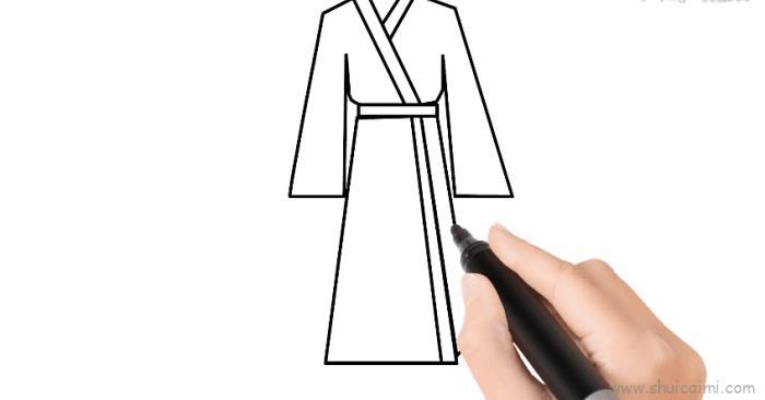 古装衣服儿童画怎么画 古装衣服简笔画简单