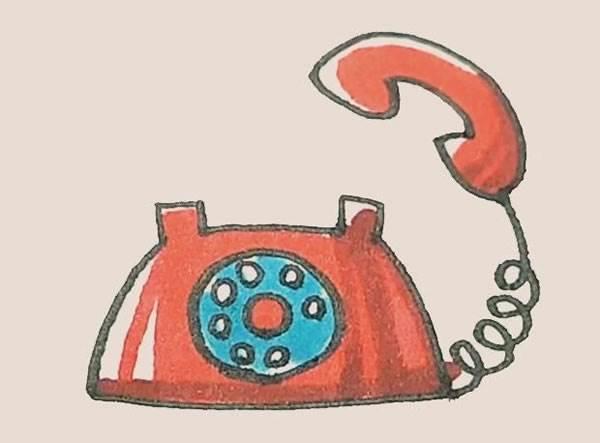 电话简笔画 电话简笔画图片