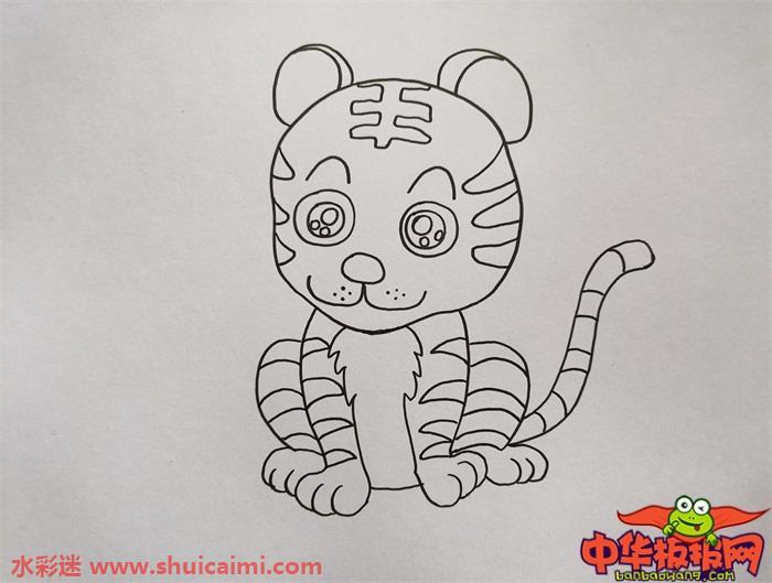 老虎怎么画 老虎简笔画步骤图