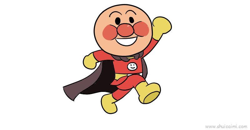 面包超人儿童画怎么画 面包超人简笔画图片大全