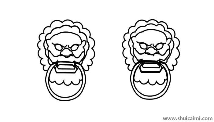 辅首简笔画怎么画 辅首简笔画画法