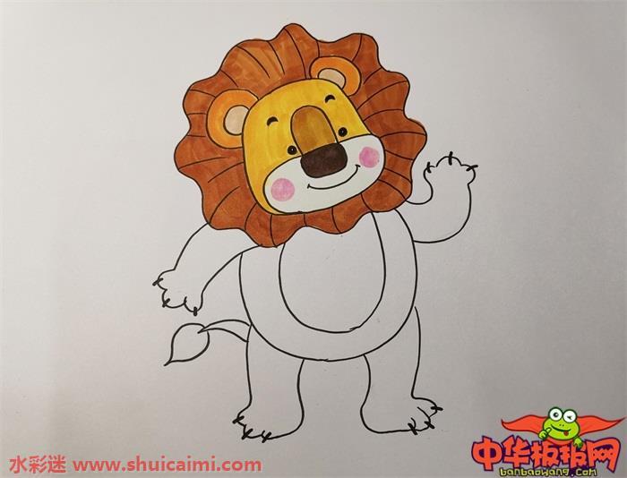 分享狮子简笔画教程，一步一步教你画狮子