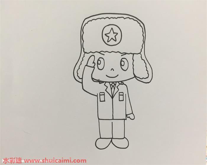 雷锋怎么画 雷锋简笔画简单好看彩色