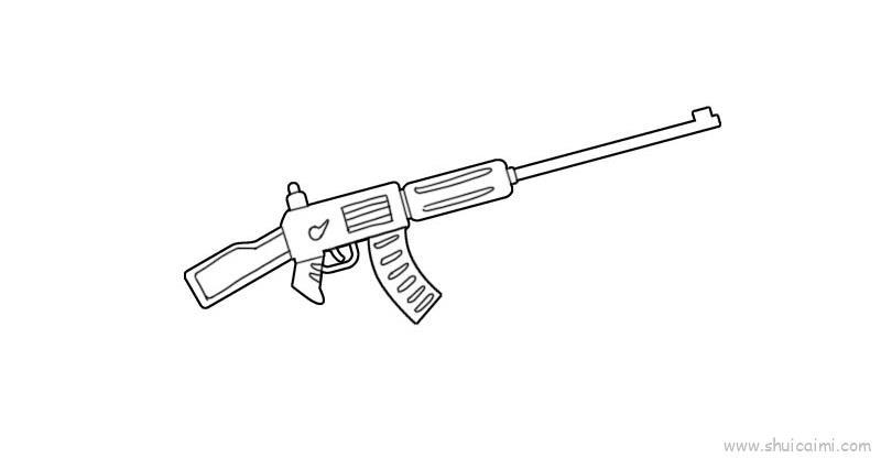枪儿童画怎么画 枪简笔画简单又好看