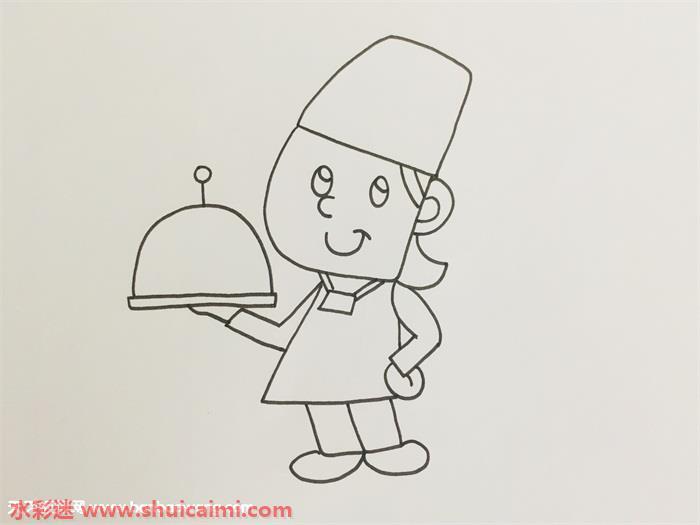 厨师怎么画 厨师简笔画图片大全彩色