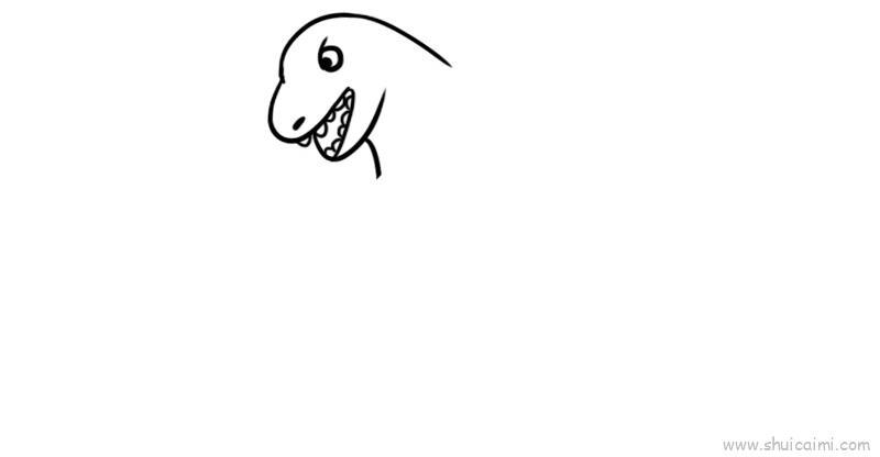 哥斯拉儿童画怎么画 哥斯拉简笔画简单