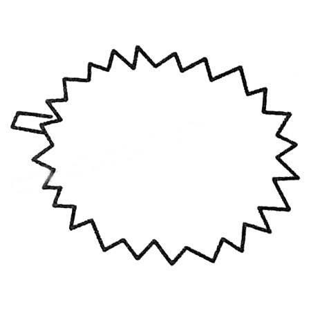 榴莲简笔画 榴莲简笔画图片