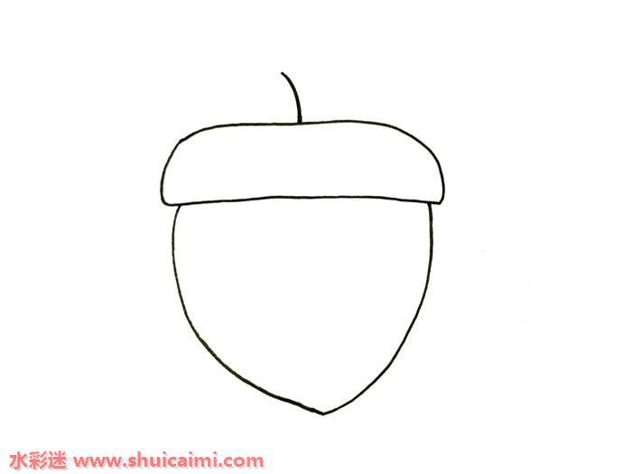 松果怎么画 松果简笔画简单好看带颜色