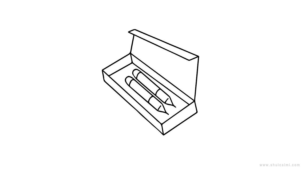 笔盒简笔画怎么画 笔盒简笔画顺序