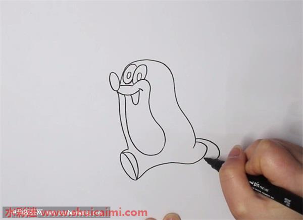 鼹鼠怎么画 鼹鼠简笔画步骤图