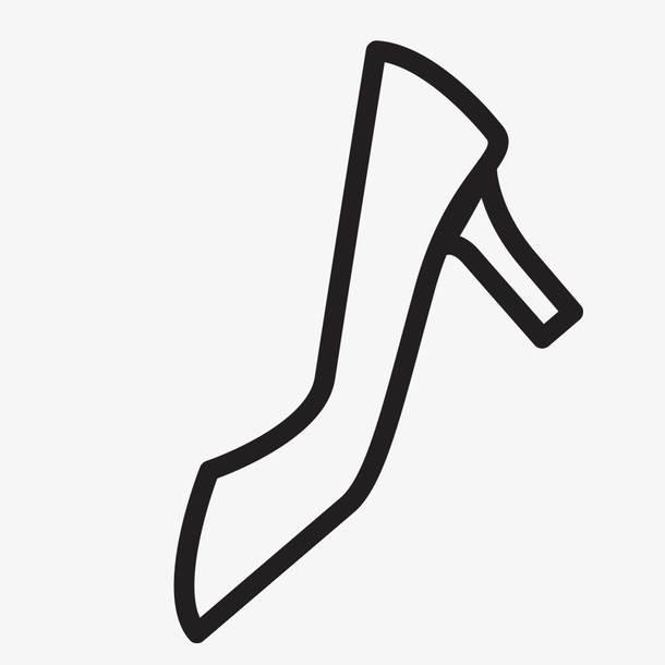高跟鞋简笔画 高跟鞋简笔画图片大全