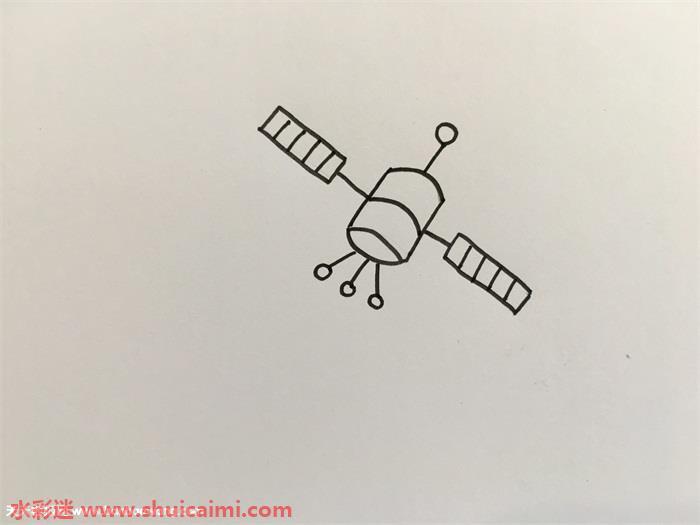 卫星怎么画 卫星简笔画漂亮卡通