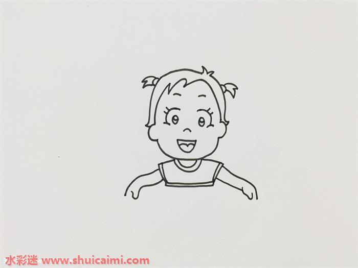 女生怎么画 女生简笔画步骤