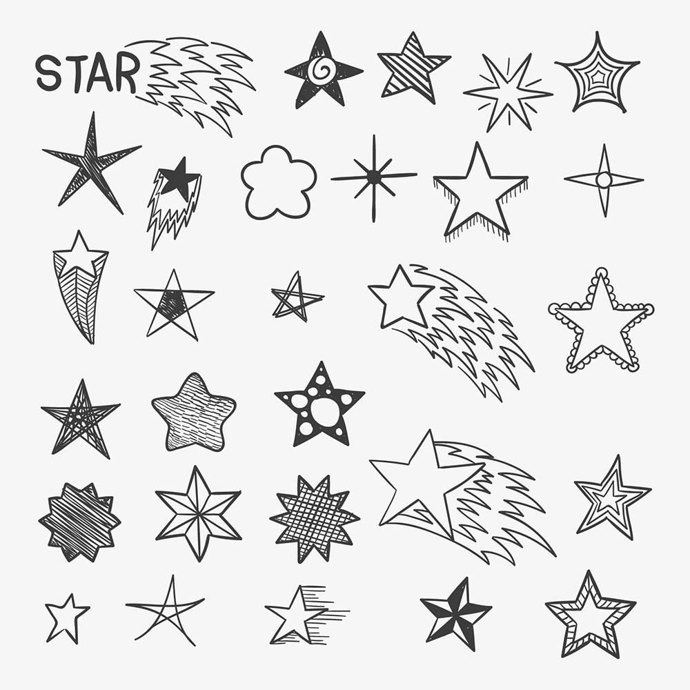 星星简笔画 星星简笔画图片彩色