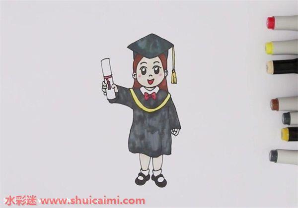 博士怎么画 博士简笔画画法