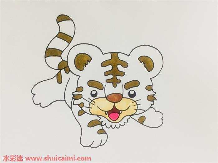 老虎怎么画 老虎简笔画步骤