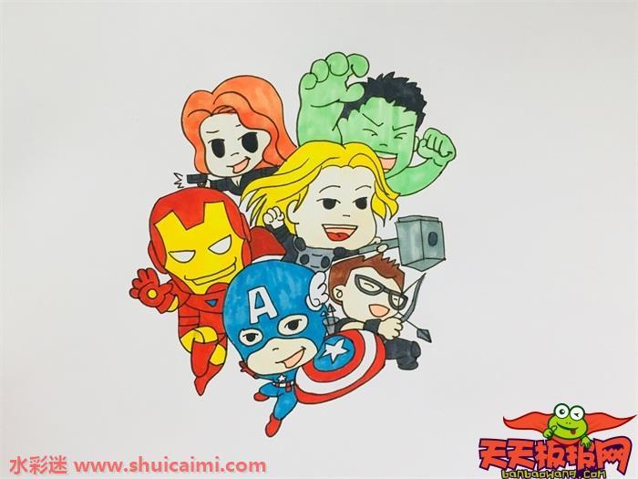 复仇者联盟4所有人物怎么画 复仇者联盟4所有人物简笔画漂亮卡通