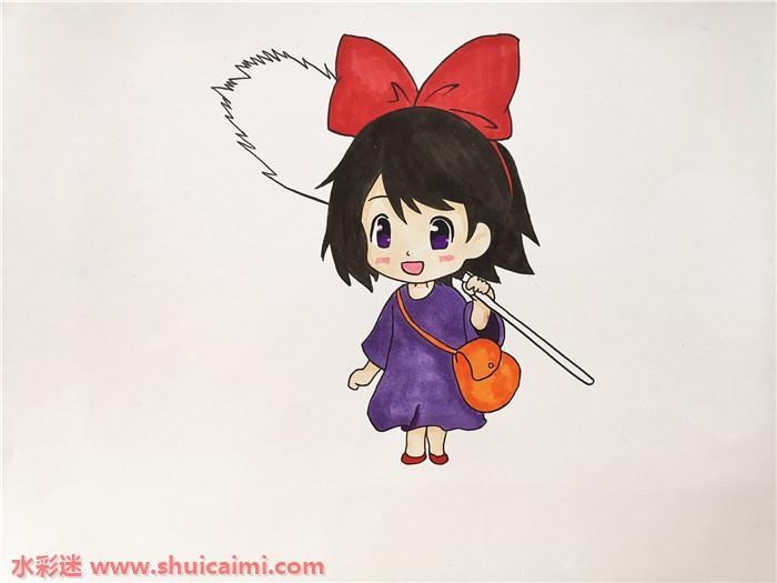 魔女宅急便怎么画 魔女宅急便简笔画漂亮