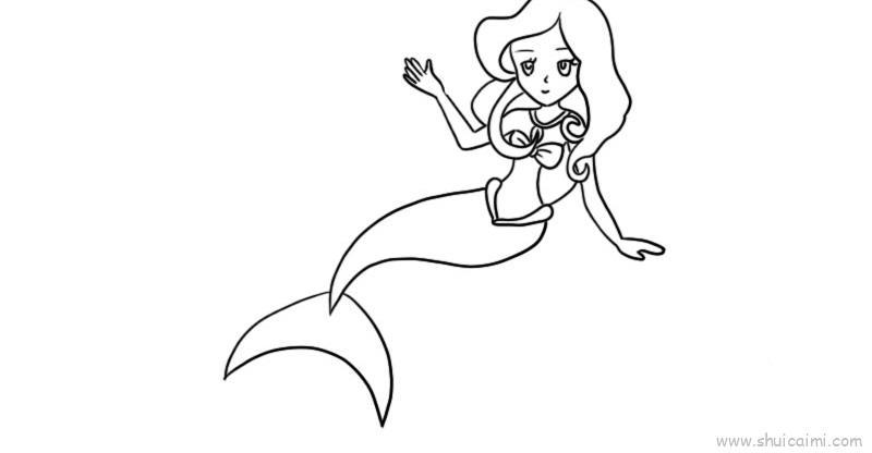 美人鱼儿童画怎么画 美人鱼简笔画简单又好看