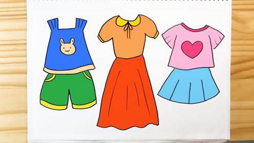 夏天的服装简笔画图片大全 夏天服装简笔画图片