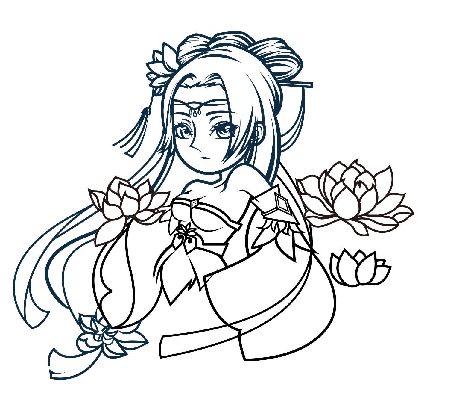 花神简笔画 花神简笔画大全