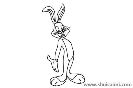 兔八哥儿童简笔画